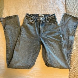 Long Abercrombie Slit Jeans size 25